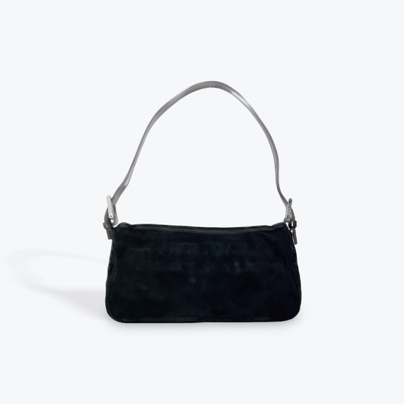 Authentic Fendi Black Suede Baguette - Picture 5 of 15